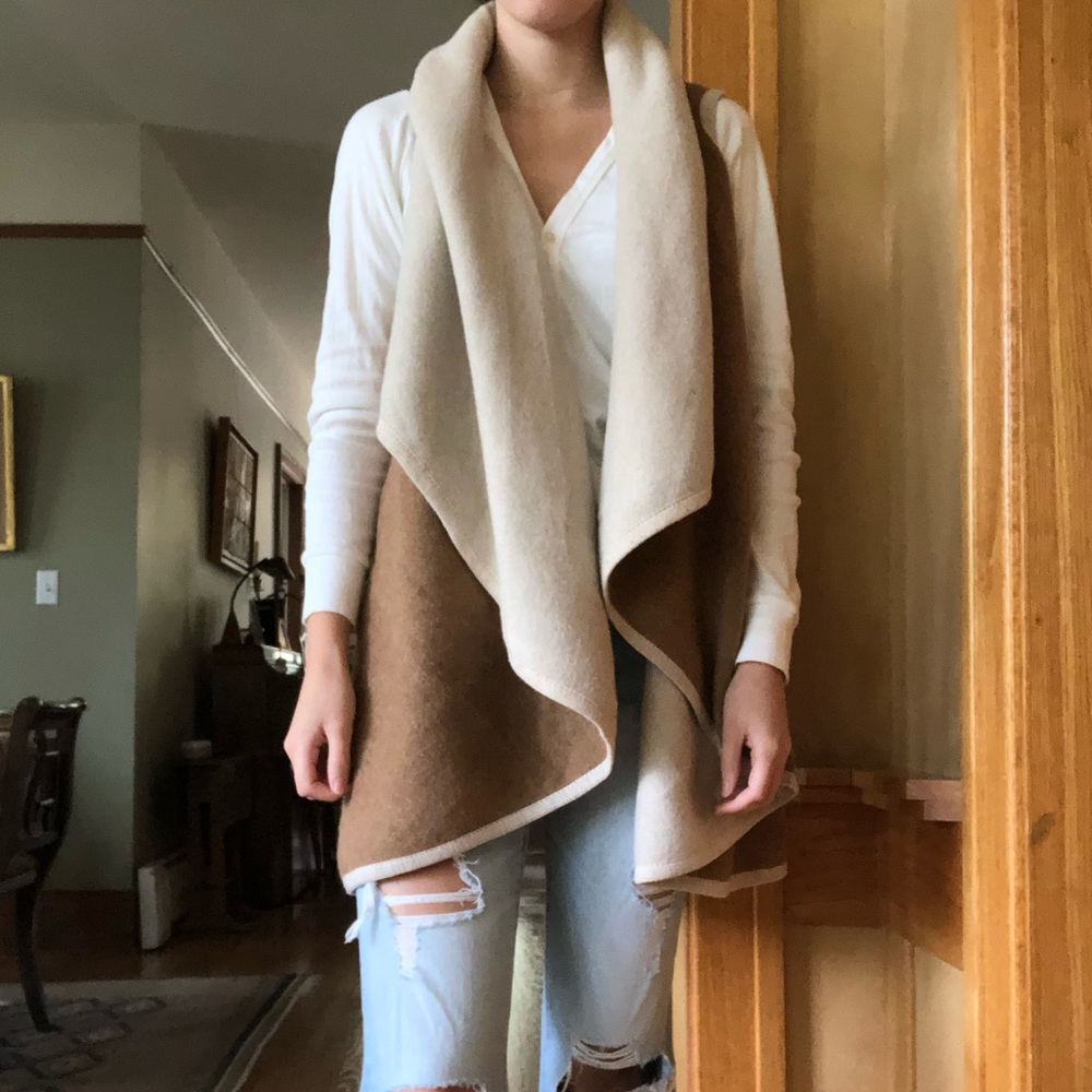 Anthropologie reversible Wool wrap
